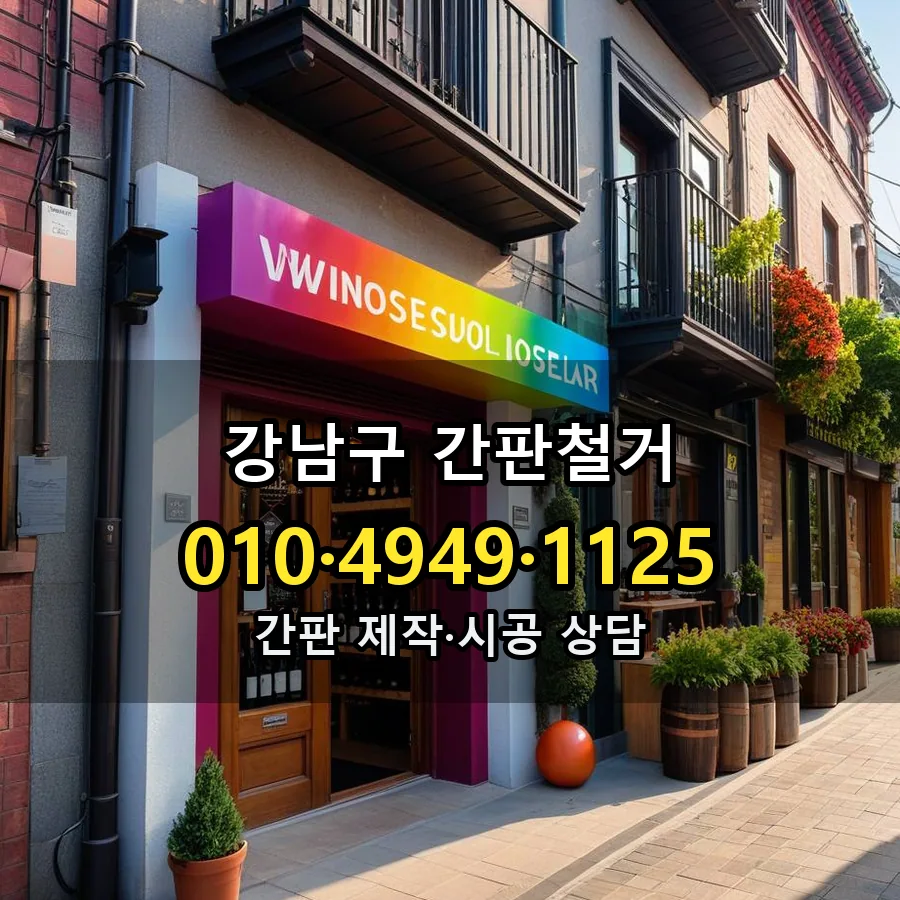 간판철거 제작·시공 모습
