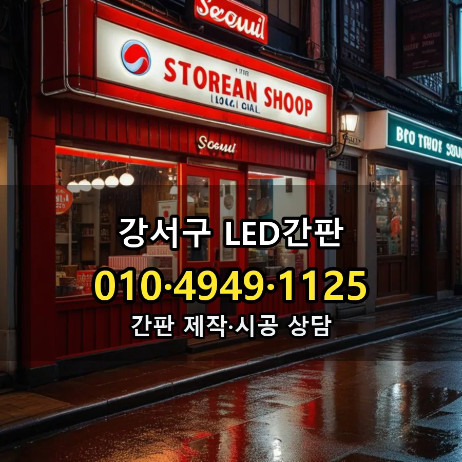 간판 설치 현장