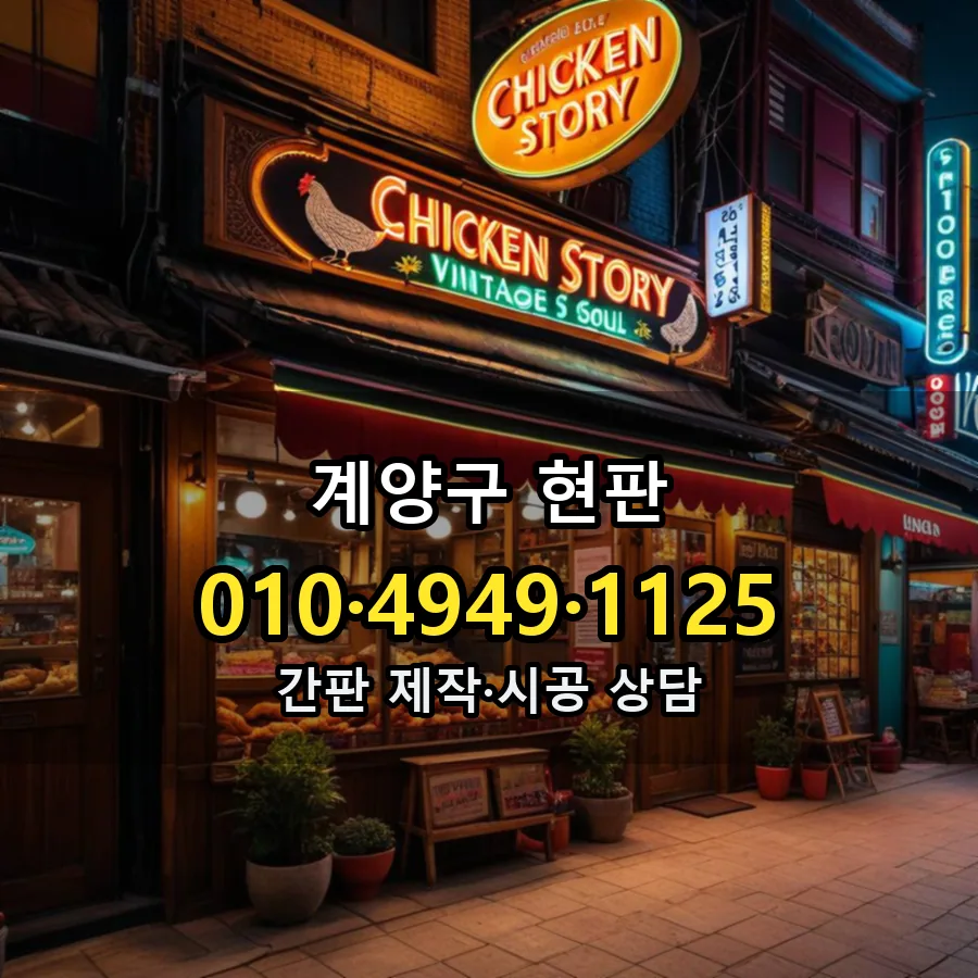 현판 제작·시공 모습