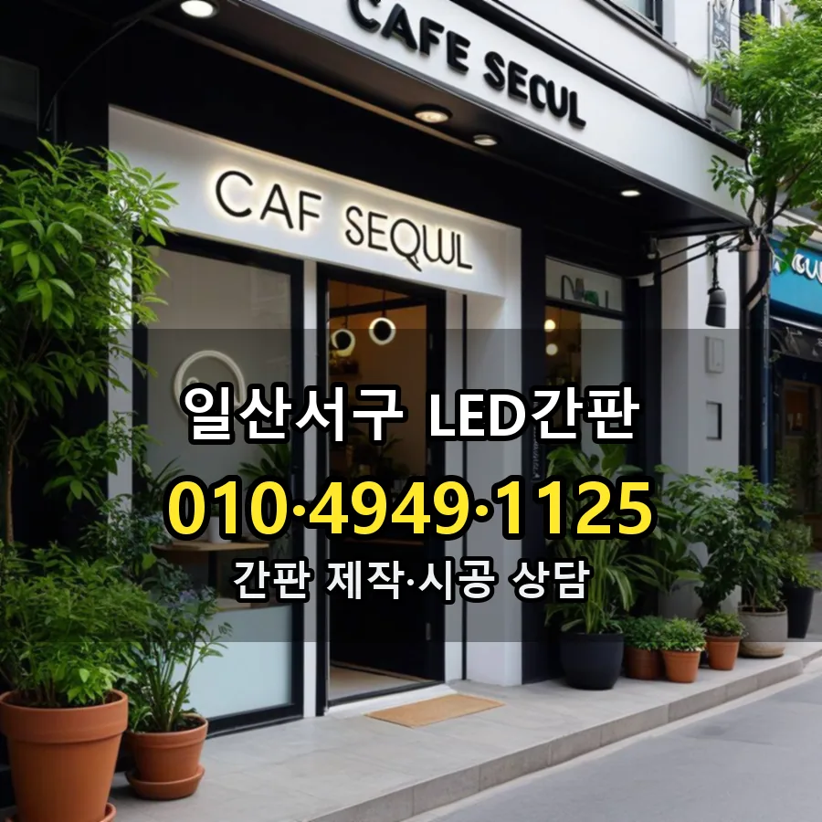 LED간판 시공 사진
