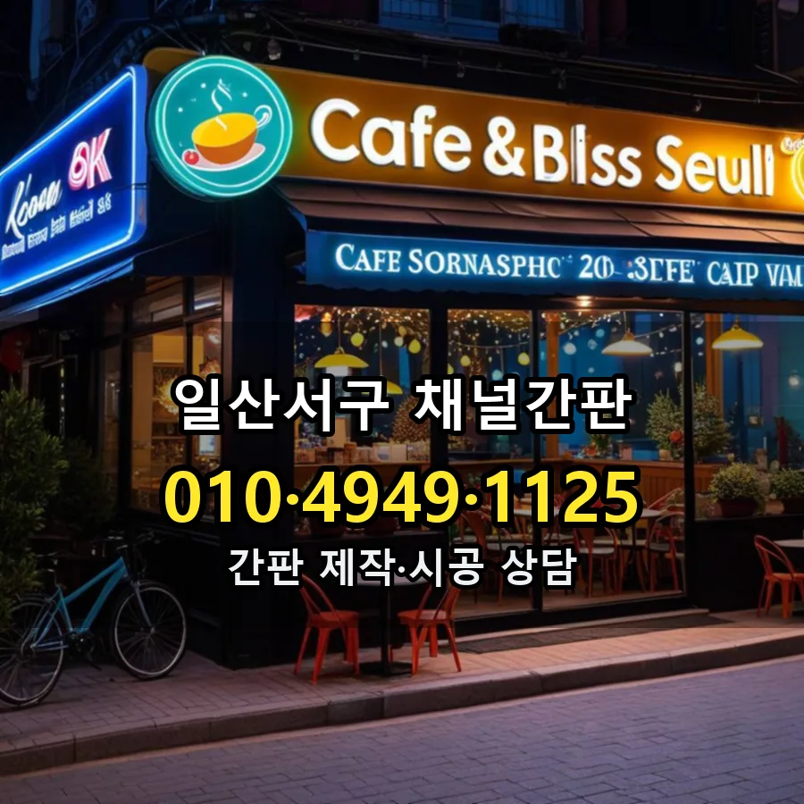 채널간판 설치 현장