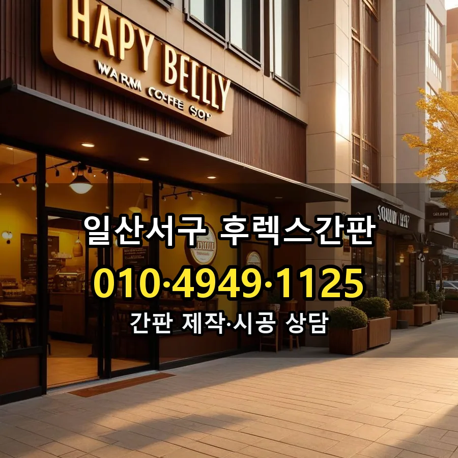후렉스간판 제작·시공 모습