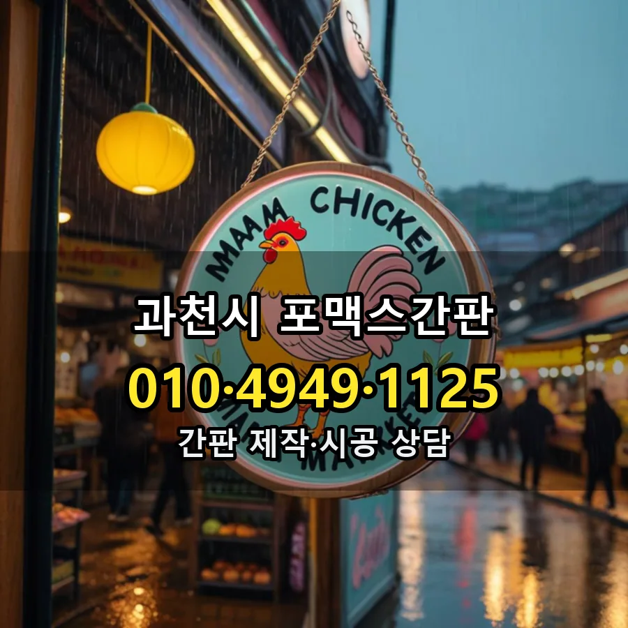 포맥스간판 제작·시공 모습