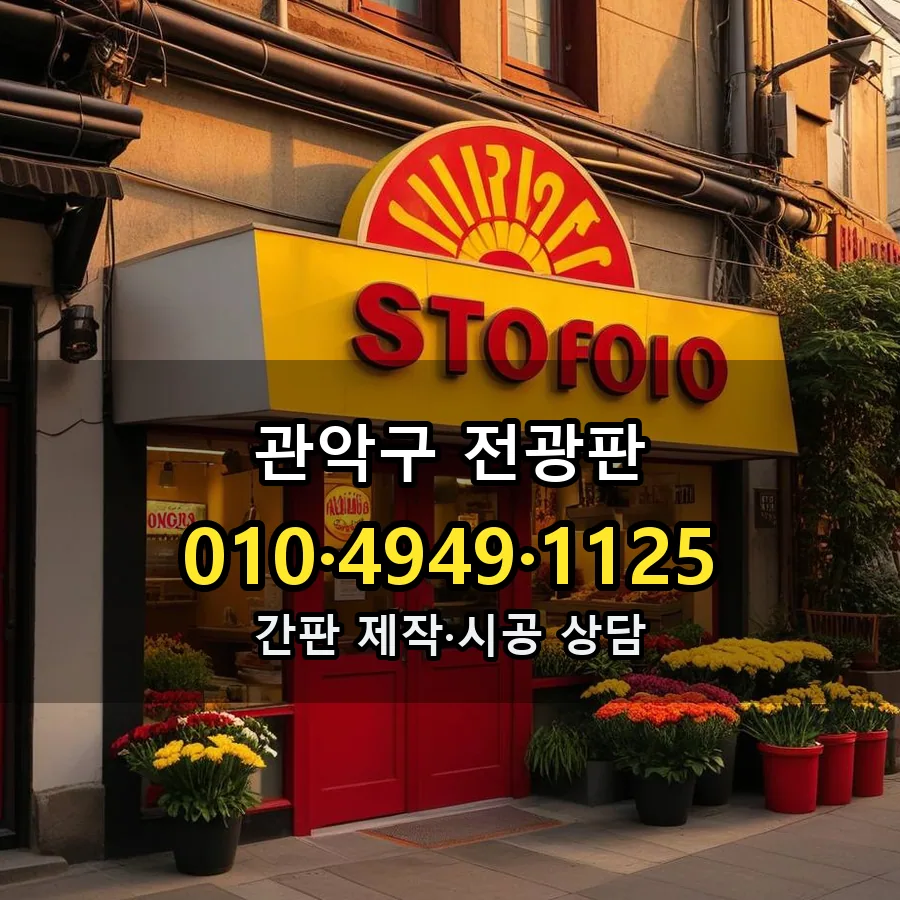 전광판 제작·시공 모습