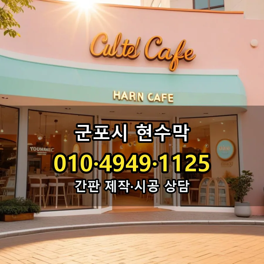 현수막 설치 현장