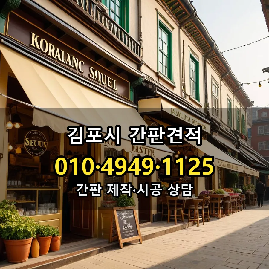 간판 제작·시공 모습
