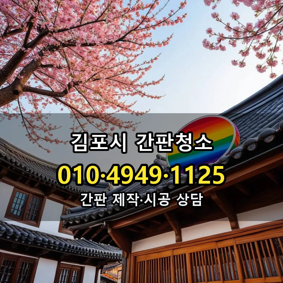 간판청소 시공 사진