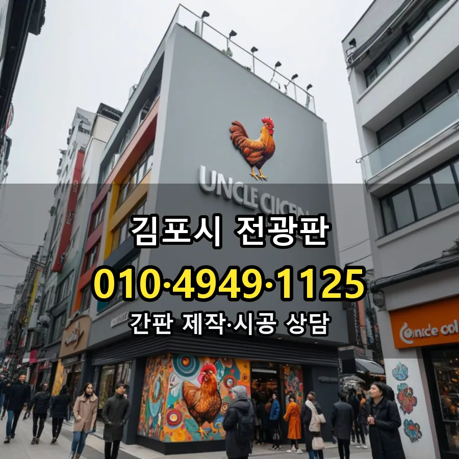 전광판 시공 사진