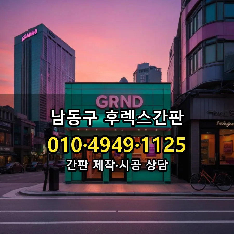후렉스간판 시공 사진