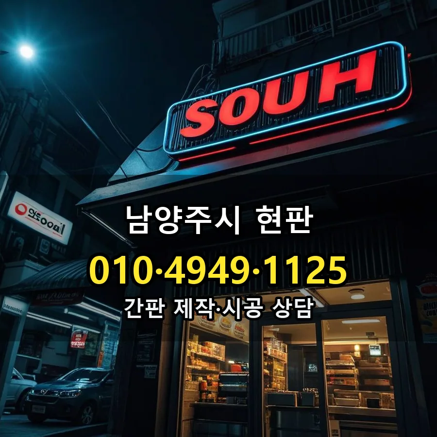 현판 설치 현장