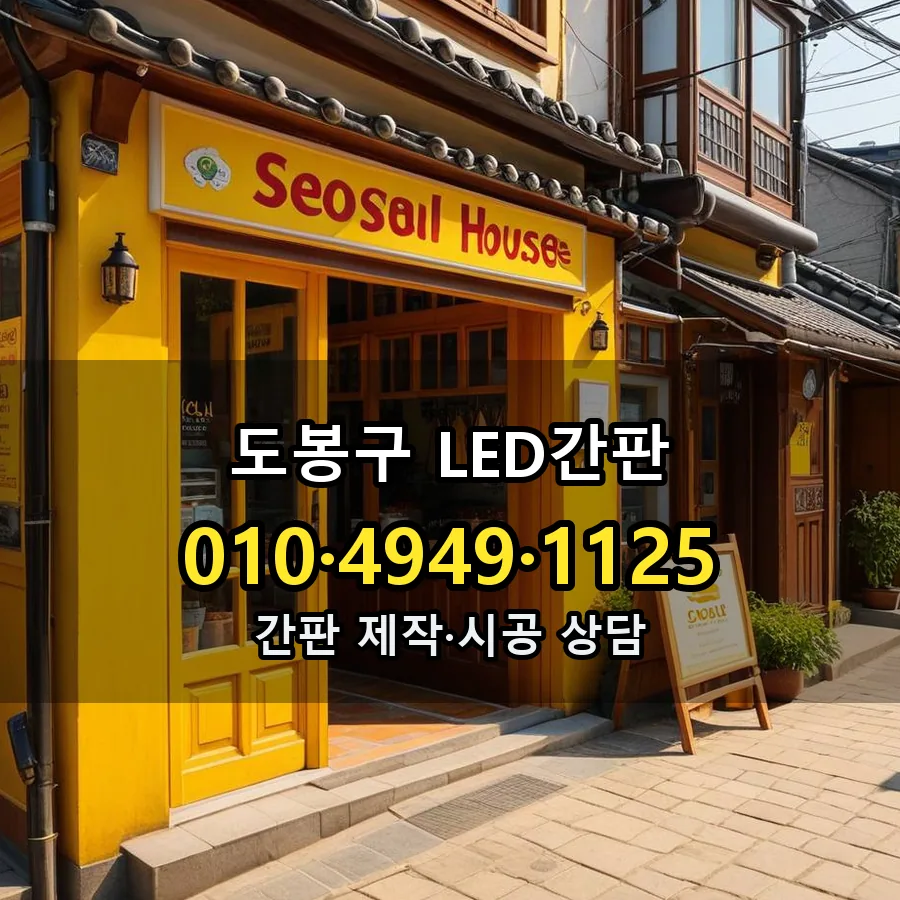 간판 설치 현장