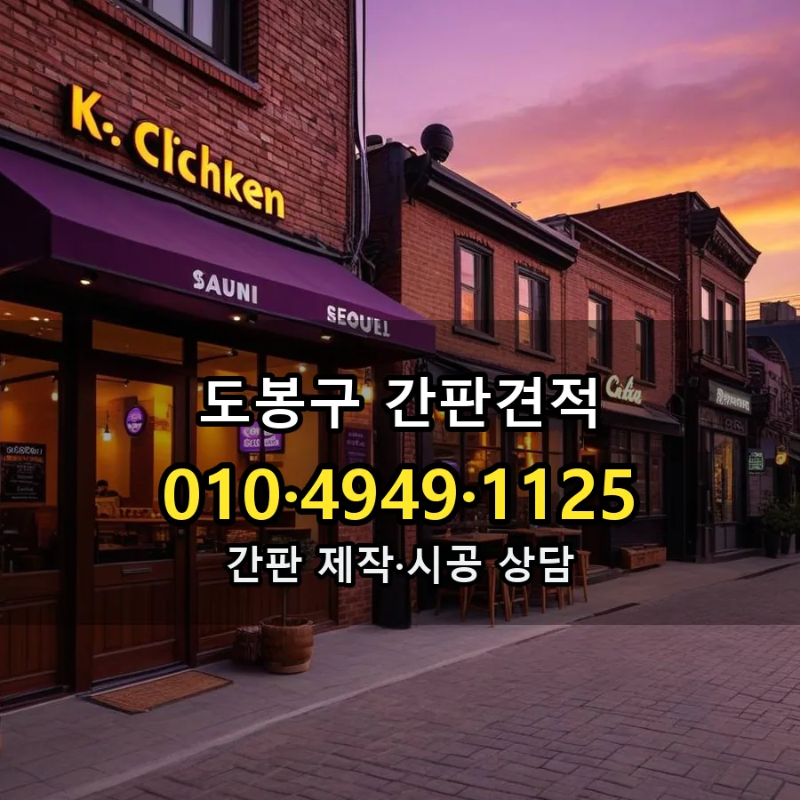 간판 제작·시공 모습