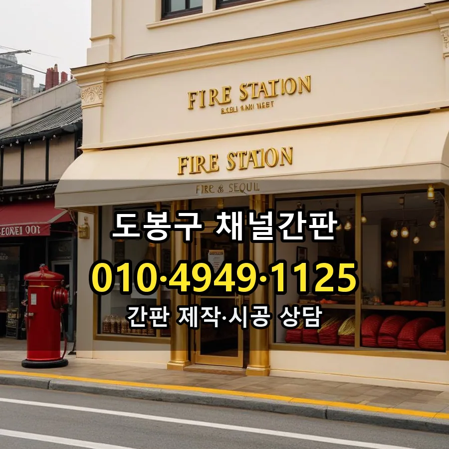 채널간판 설치 현장
