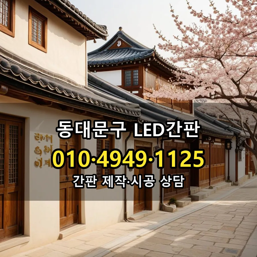 LED간판 설치 현장