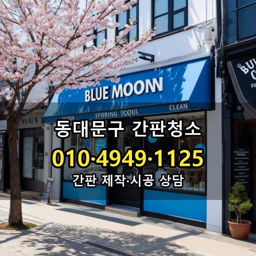 간판청소 시공 사진
