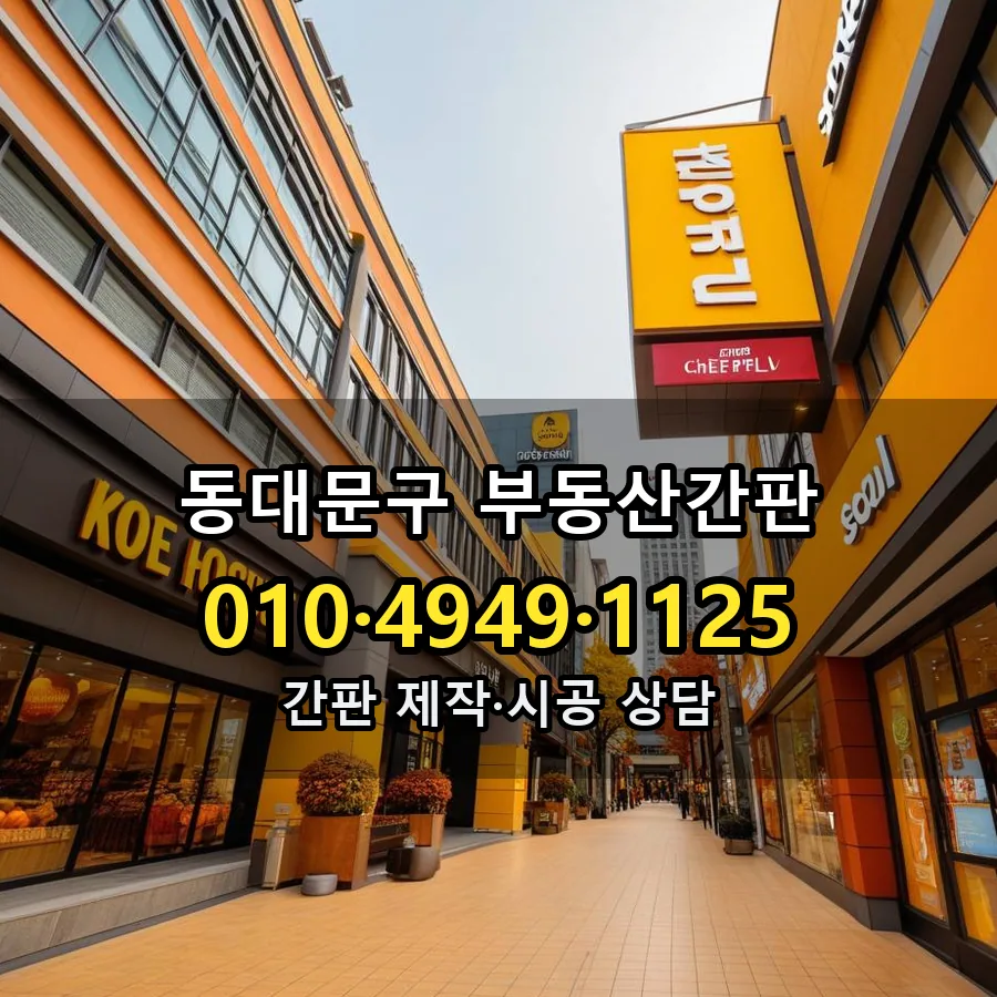 부동산간판 시공 사진