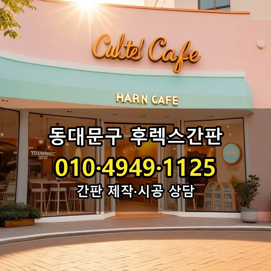 후렉스간판 제작·시공 모습