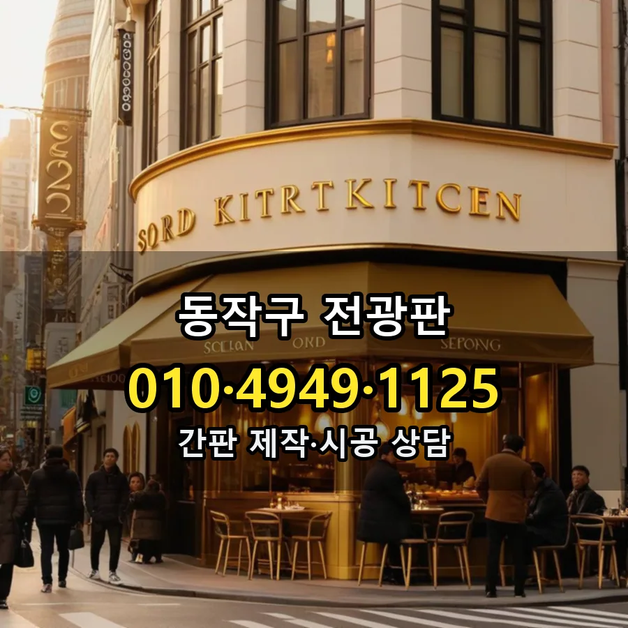 전광판 설치 현장
