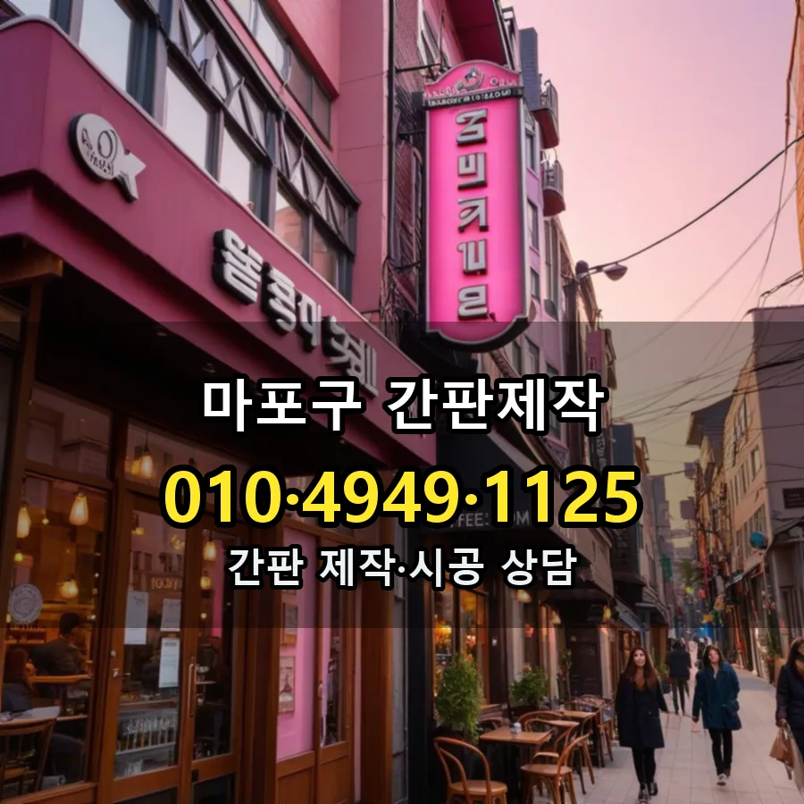 간판제작 설치 현장