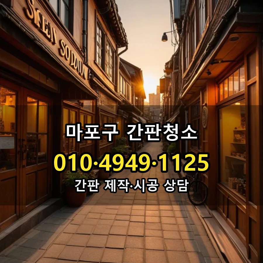 간판청소 설치 현장