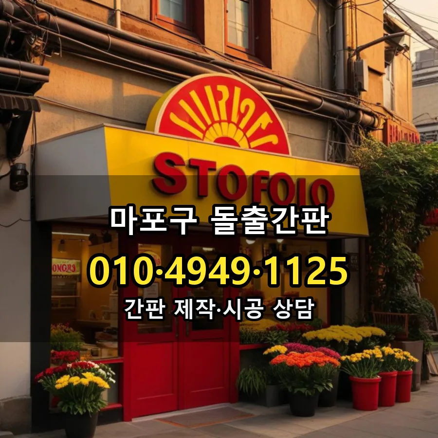 돌출간판 시공 사진