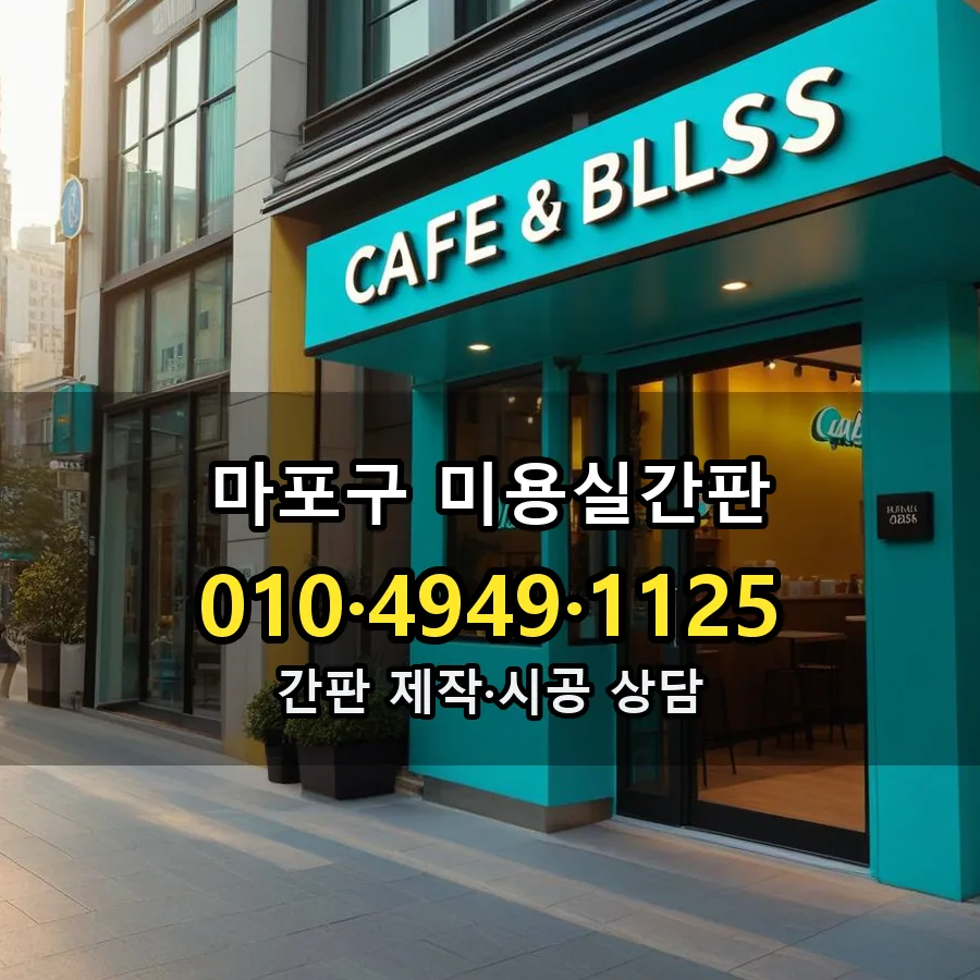 미용실간판 시공 사진