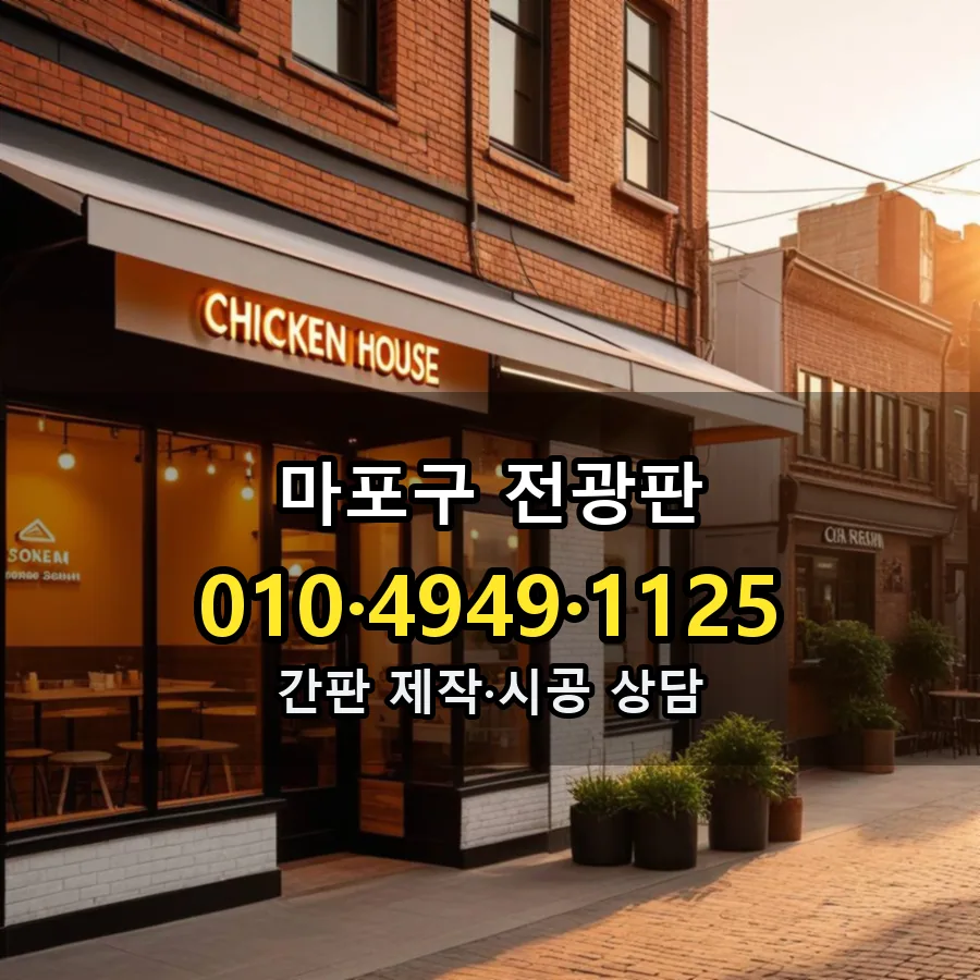 전광판 설치 현장