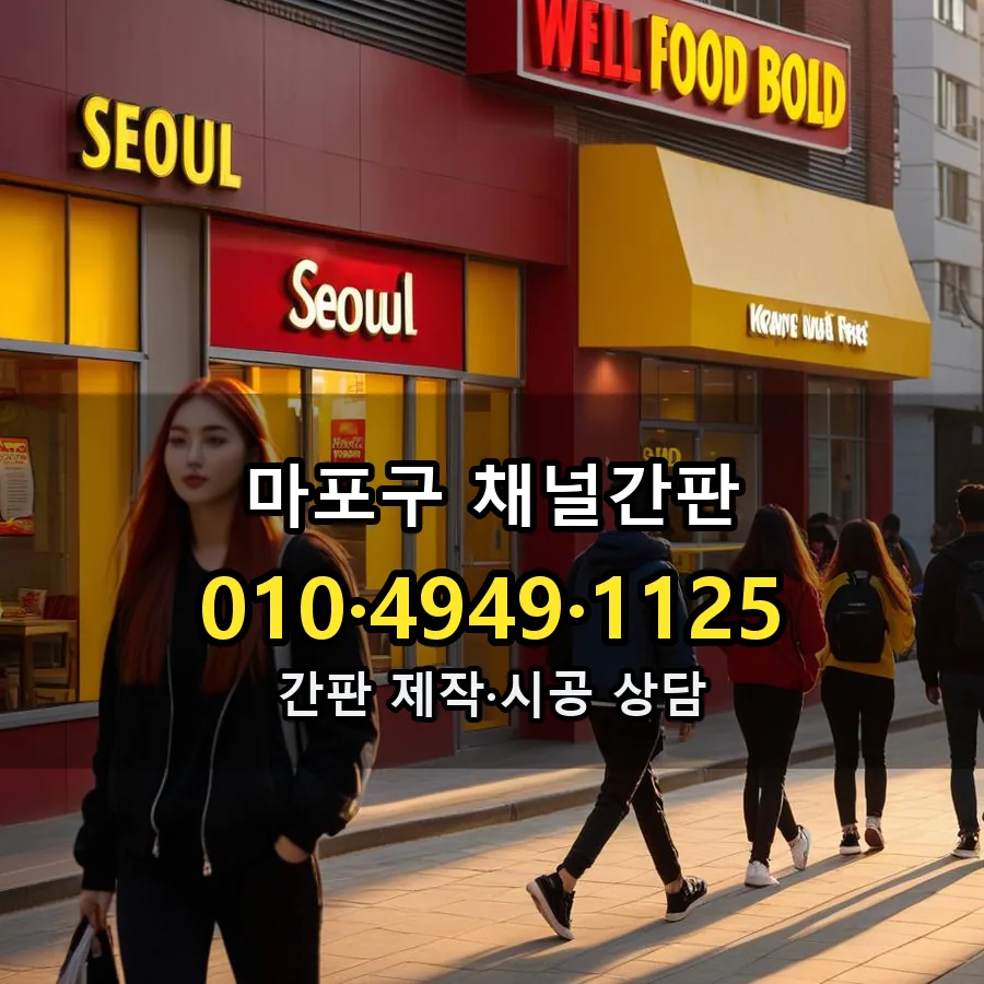 채널간판 시공 사진
