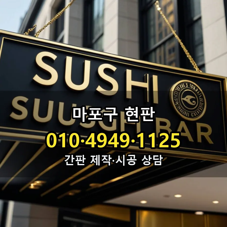 현판 제작·시공 모습