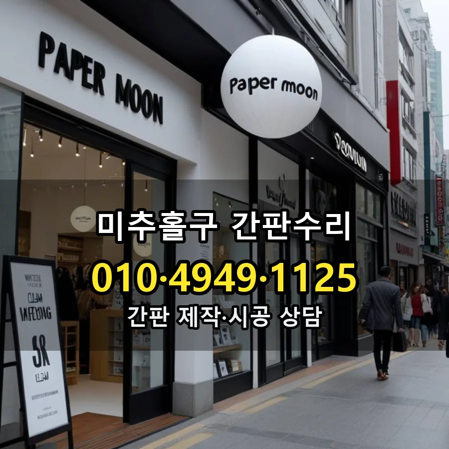 간판수리 시공 사진