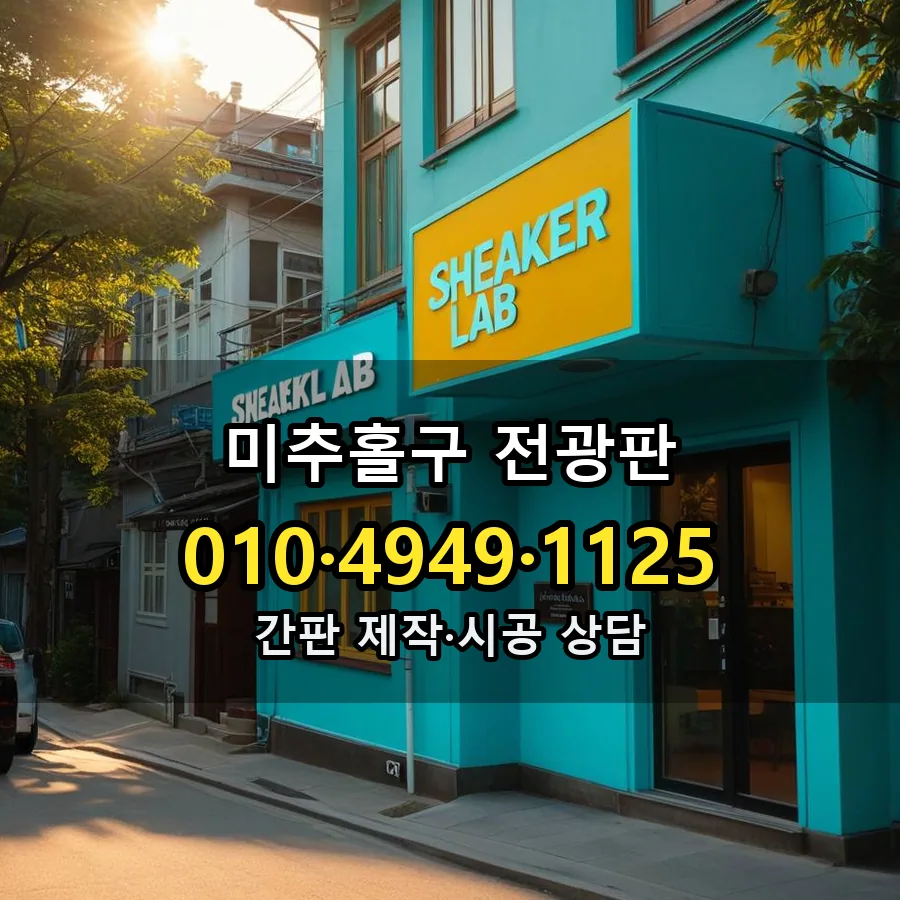 전광판 설치 현장