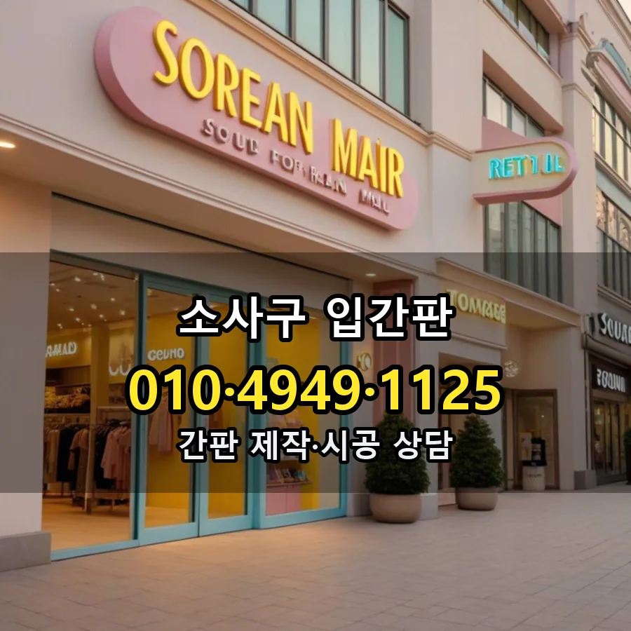 입간판 시공 사진