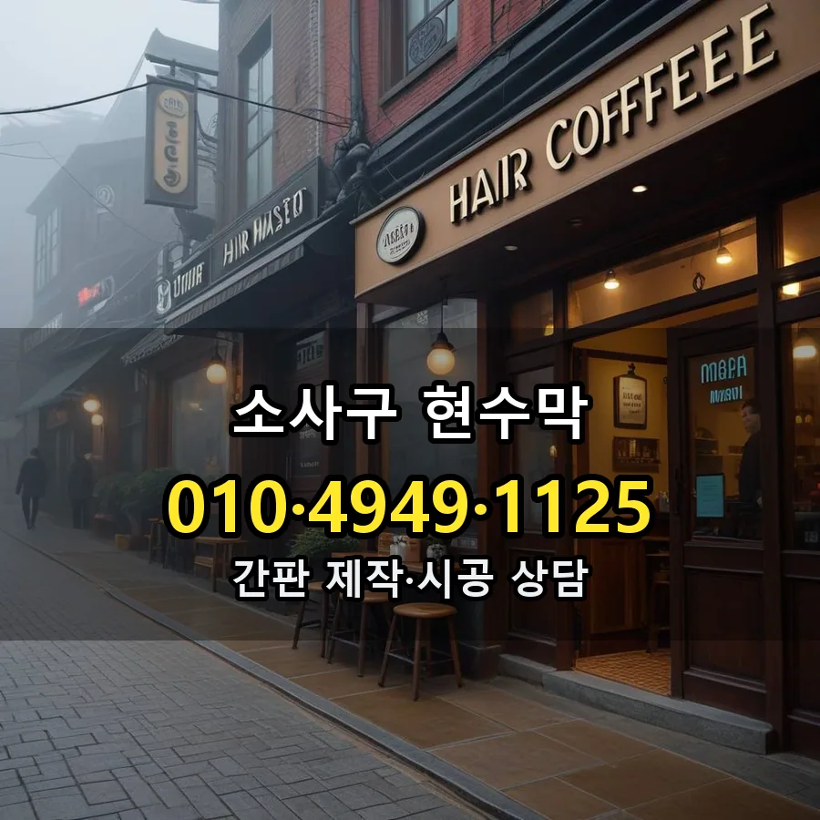 현수막 시공 사진