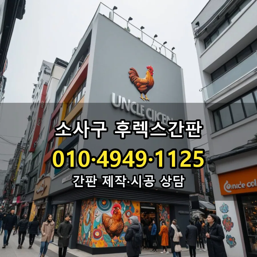 후렉스간판 시공 사진
