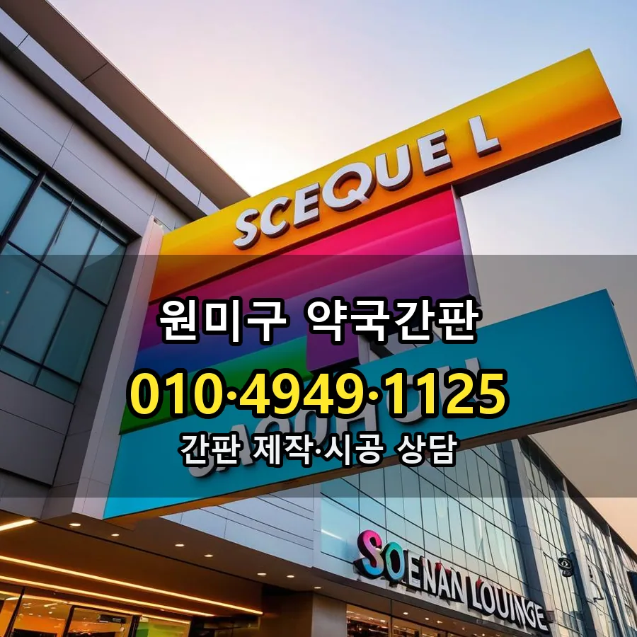 약국간판 시공 사진