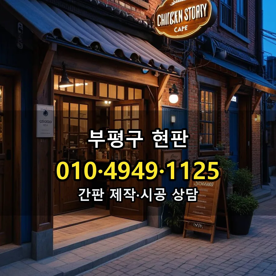 현판 설치 현장
