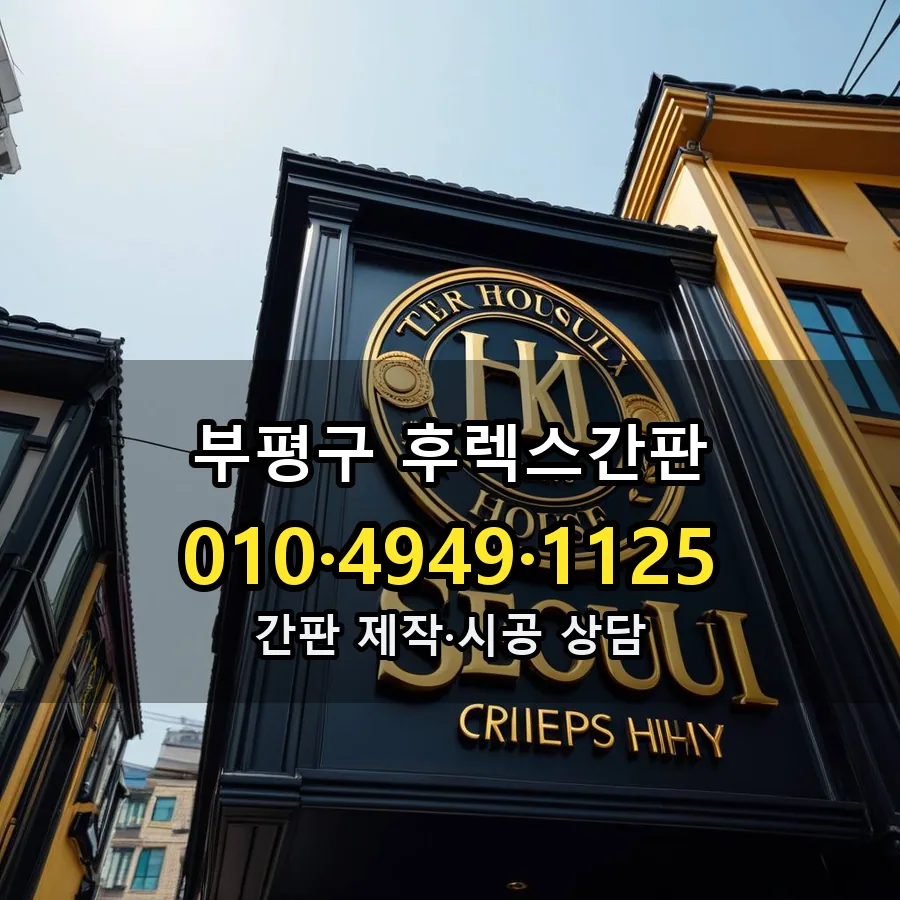 후렉스간판 시공 사진