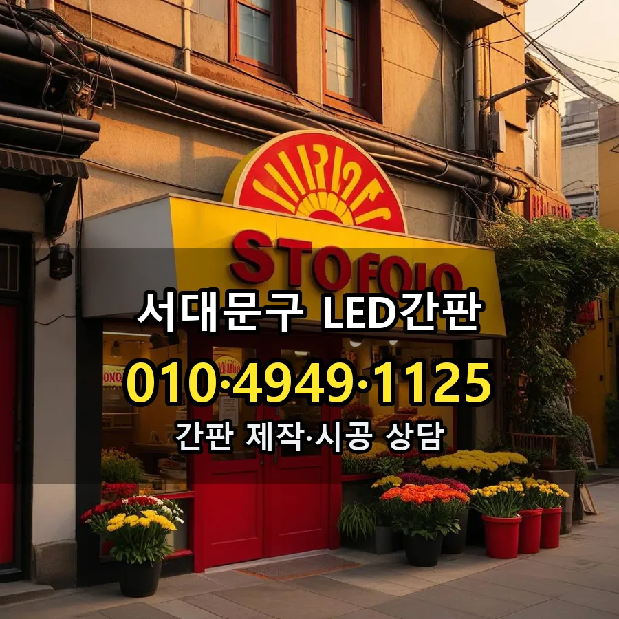 LED간판 설치 현장