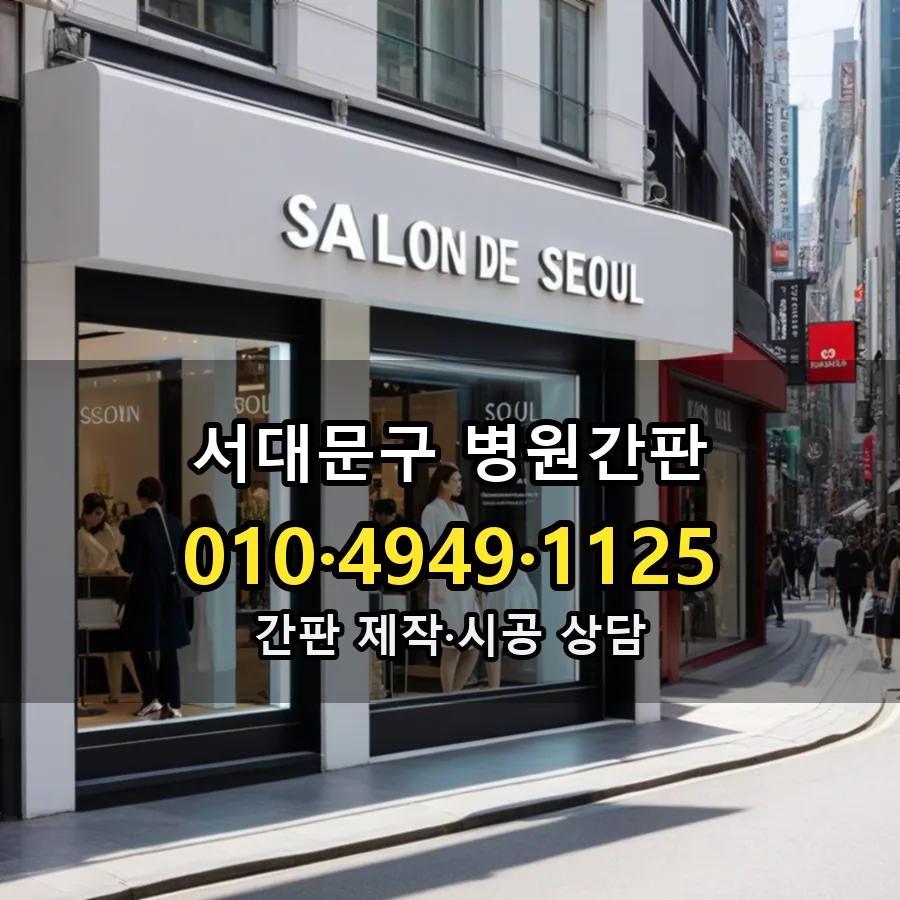 병원간판 시공 사진