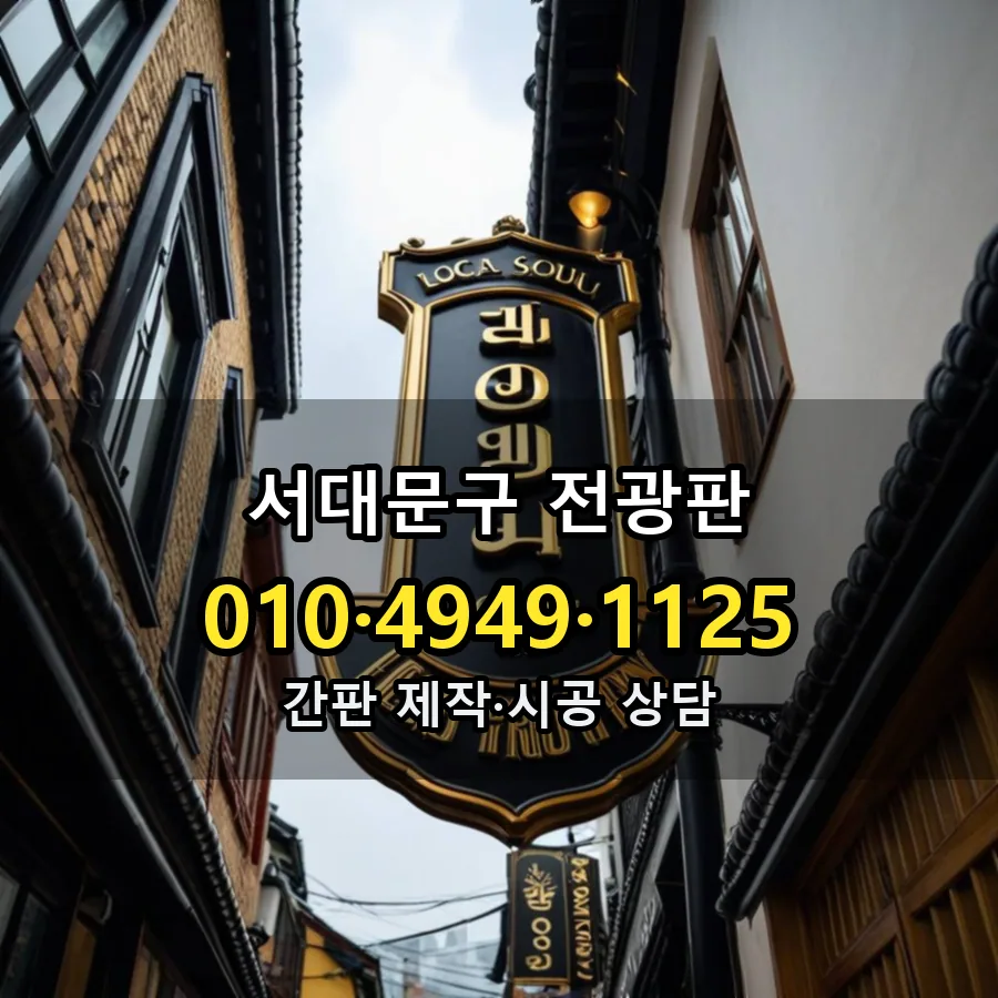 전광판 설치 현장