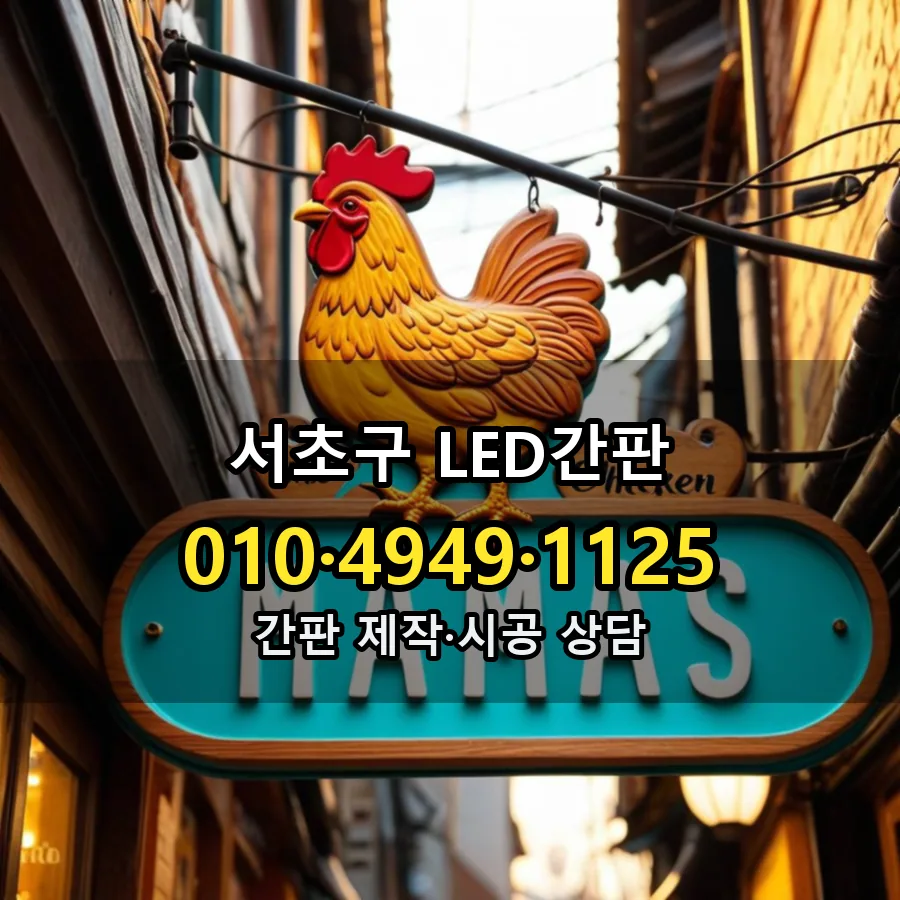 LED간판 설치 현장