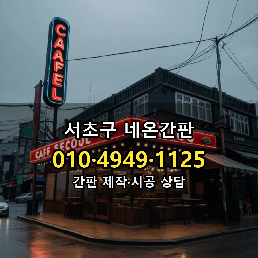 네온간판 시공 사진
