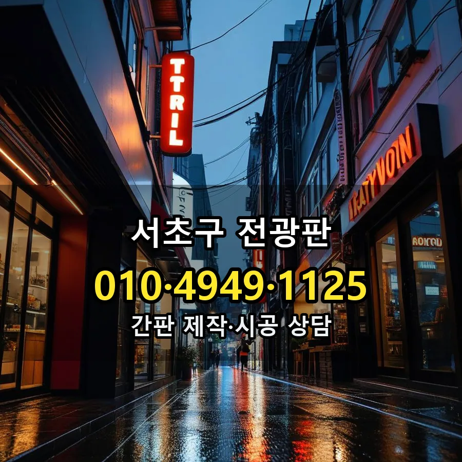 전광판 시공 사진