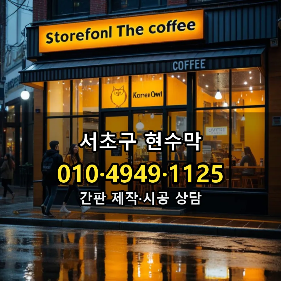현수막 시공 사진