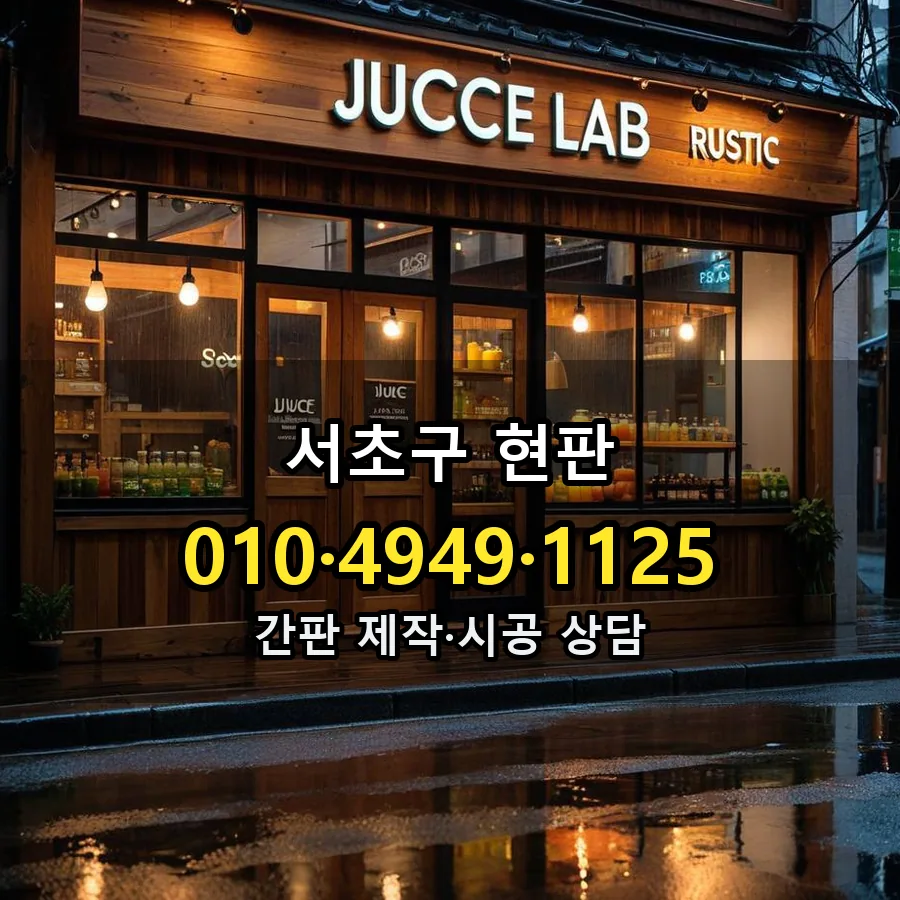 현판 제작·시공 모습