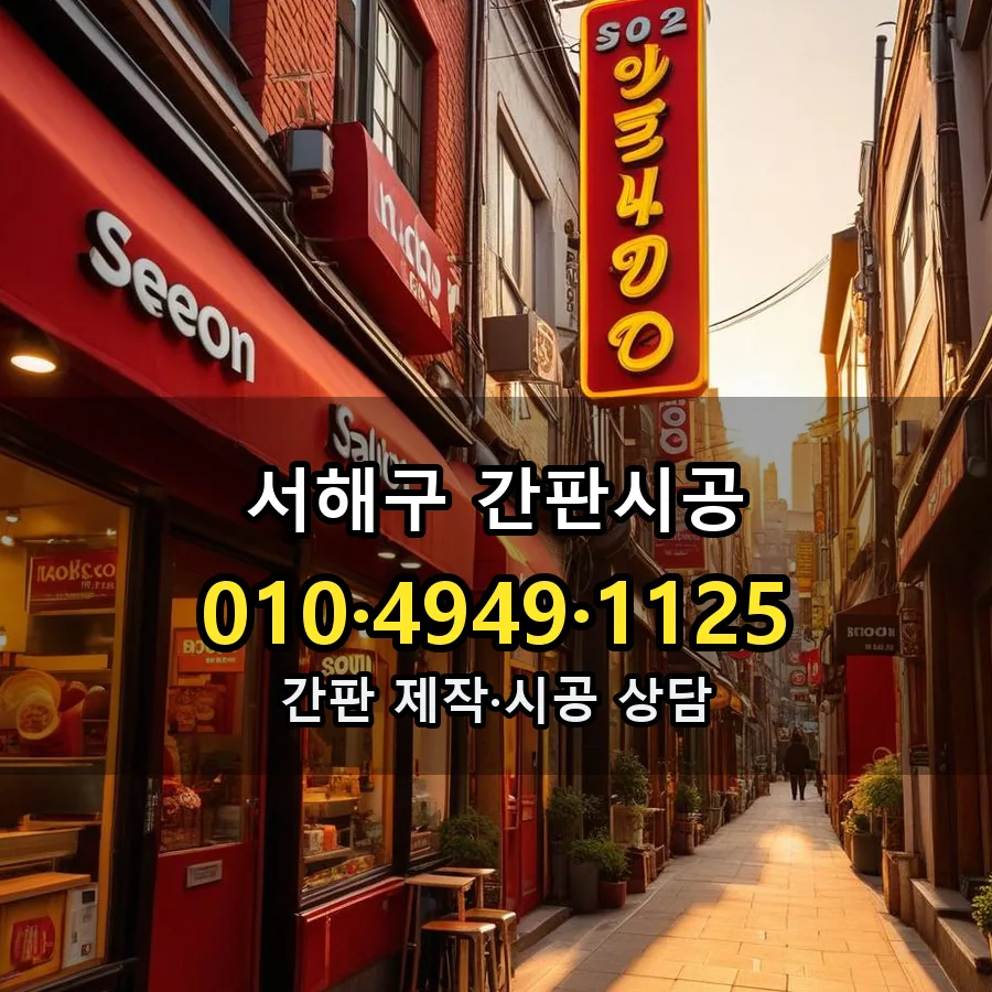 간판시공 설치 현장