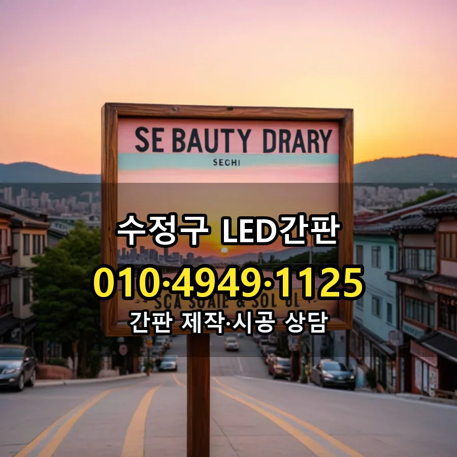 LED간판 시공 사진