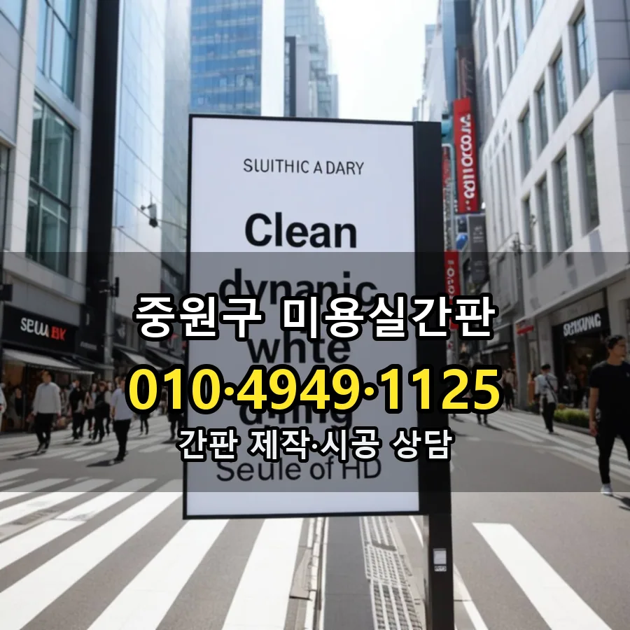미용실간판 시공 사진