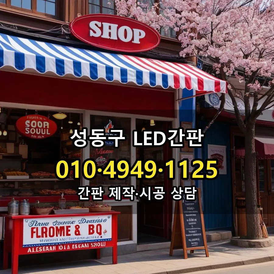 LED간판 설치 현장