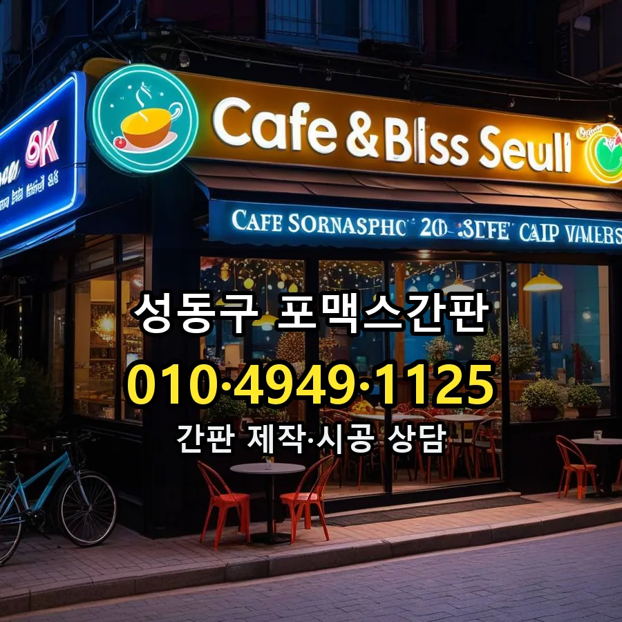 포맥스간판 설치 현장